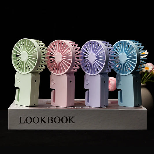 Hung - able & Hand - held USB Mini Fan: New Soothing Sound Design, Sturdy Exterior, Compact Yet Powerful. Beat the Summer Heat E